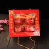 Caja de Regalo de Agradecimiento para Cumpleaños de Personas Mayores Celebración Centenaria Estilo Chino Set Antiguo Q^ Cuenco de Cerámica para la Longevidad Se Puede Personalizar para Banquetes de Cumpleaños Regalos de Agradecimiento