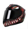 Casco de Motocicleta de Cobertura Total Casco Integral para Scooter Otoño e Invierno Antivaho Gris Casco de Seguridad Vehículo Eléctrico Unisex Ala Trasera Grande