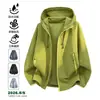 2026 Nuevo Estilo Chaqueta de Trabajo para Hombre con Capucha, Corte Holgado, a Cuadros, Transpirable, Estilo Montaña, Ligera, Impermeable para Exteriores