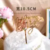 Decoração de bolo acrílica estilo ins transfronteiriço para o Dia das Mães, flor cravo, plug-in acrílico para bolo do Dia das Mães