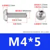 Tornillos de Acero Inoxidable 304 con Cabeza Semiredonda y Hexágono Interior Iso7380 Tornillos con Cabeza Redonda tipo Copa y Hexágono Interior M2-M6