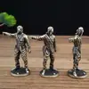 Suporte de Incenso de Liga de Soldado Retrô Artesanato Tecnologia Modelo de Soldado Feito à Mão Peça de Xadrez de Jogo de Tabuleiro Ornamentos Brinquedo Presente