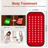 Mini Esterilla de Terapia de Luz Roja Transfronteriza, Conveniente Cinturón de Doble Onda Infrarroja de 60 LEDs para Compresa Caliente y Protección de la Cintura en Casa