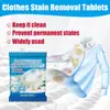 Tabletas Efervescentes Jakehoe para Eliminar Manchas en la Ropa Limpian Profundamente Manchas Difíciles y Manchas de Grasa en Ropa Blanca y Dejan una Fragancia Duradera