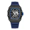 Nuevo Reloj Richard Forma de Barril AliExpress Reloj de Cuarzo Transfronterizo Reloj de Silicona para Hombre Reloj de Pulsera Deportivo de Negocios para Hombre
