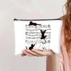Bolsa de Maquillaje Vintage para Gatos de Venta Caliente Transfronteriza Lona con Cremallera Gran Capacidad Estuche para Lápices Almacenamiento de Cosméticos Bolsa Lavable a Mano