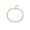 Andywen Venda Quente Transfronteiriça Pulseira de Prata S925 com Pedra Incrustada e Diamante Completo Estilo Europeu e Americano Pulseira Unissex