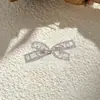 Nuevo Pasador de Pelo de Lazo de Sentido de Gama Alta Pinza Lateral de Flequillo de Temperamento Femenino Pinza Lateral Completa de Diamante Pasador de Pelo Accesorios para el Cabello