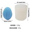 Páscoa padrão vertical ovo colorido pato ovo ovo ganso ovo vela vela silicone molde chocolate epóxi molde de silicone