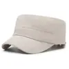 Nuevo Sombrero de Placa Ligera de Color Puro para Hombre de Primavera y Otoño con Viento Casual Resistente al Viento Sombrilla y Protección Solar Sombrero Plano