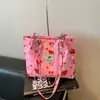 Bolsa Tote Grande de Verano 2026, Estilo Lindo y Dulce, para Mujer, Bolso de Hombro Casual Estampado, Bolso de Axila para Mujer
