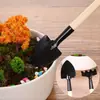 Set de Tres Piezas de Herramientas de Jardinería Herramientas de Jardín Mini Pala Rastrillo Azada Pequeña Multifuncional Pala para Aflojar Plantas Domésticas T