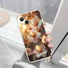 Novo Produto Transfronteiriço, Capa de Celular de Flor de Magnólia de Alta Qualidade, Adequada para Apple 17, Capa de Silicone Macia Anti-Queda de Cobertura Total para iPhone 18