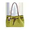 Nova Bolsa de Mão Simples, Bolsa de Ombro Color Sólida Elegante e Versátil, Bolsa Tote para Passeio, Bolsa de Braço Casual para Trabalho e Deslocamento
