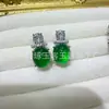 Pendientes de Plata 925 de Alta Calidad con Incrustaciones de Calcedonia, Pendientes de Moda y Elegantes, Accesorios para Vestir, Pendientes de Calcedonia al por Mayor