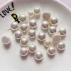 Anillo de Perla de Imitación ABS de 6-18 mm Cara Accesorios para Pasadores DIY Brillo Alto Estilo Antiguo Materiales para Pasadores
