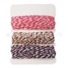 Cordón de algodón fino de 1 mm de color, hilo de doble color, zongzi, eje de madera de algodón fino, embalaje de tarjetas de papel, venta al por mayor de fábrica