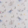 Tela de Gasa de Algodón Crepé Estampada de Dibujos Animados en Stock Toalla de Baño para Bebé Toalla Babero Manta Tela Venta al por Mayor
