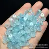 Azul Cielo Hielo Alto 8mm Cuentas de Ábaco Cuentas Sueltas Venta al por Mayor DIY Joyería de Jade Pulseras Collares Espaciadores Accesorios de Jade