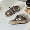 2024 Inverno Novos Sapatos Casuais Esportivos Quentes Retro Forrados De Lã Todos Os Sapatos Combinados Nicho Plataforma Sapatos 6584