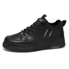 Botas Martin de caña alta transpirables nuevas para hombre de primavera y otoño Zapatos de cuero casual de negocios para hombre Zapatos deportivos de suela gruesa impermeables para hombre