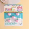 214 Decoración para Pastel del Día de San Valentín Tarjeta de Corazón Arco de Cupido Oso con Arco Vela de Cereza para Insertar