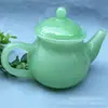 Taza de jade sintético cuenco de té tetera estilo chino tapa Cuenco exposición regalo de empresa copa de vino pequeña Blanco oscuro verde claro decoración