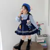 Disfraz de Policía Conejita Judy Vestido de Primavera y Otoño para Niñas Vestido de Cumpleaños para Niña Pequeña Vestido de Princesa Lolita Infantil