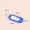 Almacenamiento de Lata para Llaves de Acero Inoxidable Se Puede Marcar con Hebilla de Llavero Intermedia Placa de Llavero de Clasificación Etiqueta de Llavero Cadena Casa de Alquiler