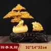 Shajin Cuatro Estaciones Árbol de la Fortuna Adornos Col Repollo Pino de Bienvenida Jinchan Apertura de Nueva Tienda Oficina Artesanías de Resina Regalos