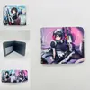 Periférico de Anime I Actualicé la Cartera Corta Solo Monstruo No. Billetera Monedero Plegable a la Mitad de Cuero PU con Estampado de 8 Colores