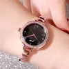 Reloj de Dama GEDI Oro Rosa Temperamento Reloj de Pulsera Creativo a Cuadros de Moda para Mujer Estudiante Impermeable Reloj de Moda