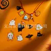 Colgantes Populares de Halloween Transfronterizos, Calabaza Linda, Fantasma, Murciélago, Accesorios de Colgante para Pulsera de Halloween DIY