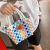 HD6127A05 Colorido Múltiplas Listras Tecido Sacola Plástica Sacola de Viagem para Praia Sacola para Celular Bolsa de Mão Sacola de Lembrança Sacola