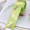 Cinta de flores pequeñas de 2,5 cm de ancho y bronceado al viento, cinta hecha a mano, material de mijo Yum