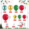 Decoração de ano novo do Natal do balão do Natal do metal do terno do arco do metal verde vermelho do ouro da estrela do metal