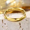Anel de Banda Liso com Cruz de Aço Inoxidável Arco Redondo Superfície Brilhante Moda Simples Anel de Casal Masculino Feminino Joias de Aço Titânio Atacado