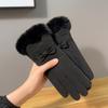 Guantes de Invierno para Mujer para Ciclismo Forrados de Polar Engrosados Cálidos Pantalla Táctil Ciclismo para Mujer Coche Eléctrico Tranvía Invierno