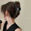 Pinza Retro de Acetato Estilo Francés, Sencilla y Elegante para el Trabajo, Pasador de Doble Cara para Peinados Recogidos, Accesorio para el Cabello de Pinza Tiburón para Mujeres