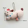 Colgante de muñeca de cachorro largo de dibujos animados lindo colgante de perro de peluche creativo colgante divertido para mochila de niña venta al por mayor