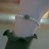 Pulsera Personalizada Imitación Perla Estilo Barroco Francés para Mujer, Estilo de Lujo Ligero Nicho de Gama Alta con Diseño Deslizante