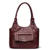 Bolsa Grande de Mão 2026 com Textura Simples, Nova Moda Cor Sólida Bolsa Tote Feminina, Bolsa de Ombro e Bolsa Transversal