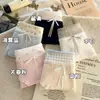 Em Estoque Populares Calcinhas Femininas Estampadas Respiráveis Amigáveis à Pele Tamanho Plus Size com Laço Doce, Roupa Íntima Feminina Sem Costura Ampliada e Alargada