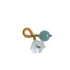 Carillón de viento de jade natural Flor de osmanthus Colgante pequeño Encanto de pulsera Lirio del valle Colgante para pulsera DIY