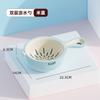 Taihe Asa Linda Doble Capa Cuchara Escurridora para Lavar Frutas Cocina Colador de Plástico Hogar Recogedor de Agua Drenable