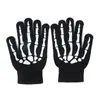 Venda Direta da Fábrica Transfronteiriça Festival Fantasma de Halloween Luvas de Tricô de Caveira com Lúmen Luvas de Tricô para Ciclismo ao Ar Livre