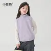 Fábrica de Ropa Infantil Xiaofit Ropa de Invierno 2026 para Niñas Nuevo Chaleco Cálido para Niños Mayores Top Casual sin Mangas