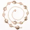 Nueva Joyería Transfronteriza Europea y Americana, Cadena para la Cintura de Conchas Estilo Vacaciones en el Océano, Cadena Corporal de Metal Moderna y Elegante para Mujeres