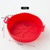 Tapete de Silicone para Air Fryer Novo Modelo Transfronteiriço, Assadeira de Silicone Quadrada para Air Fryer, Forma de Assadeira Quadrada Antiaderente
