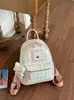 Mochila Feminina Estilo Menina Xadrez Fofo de Nicho 2026 Nova Tendência Moda Alta Aparência Pequena Bolsa Escolar para Estudantes